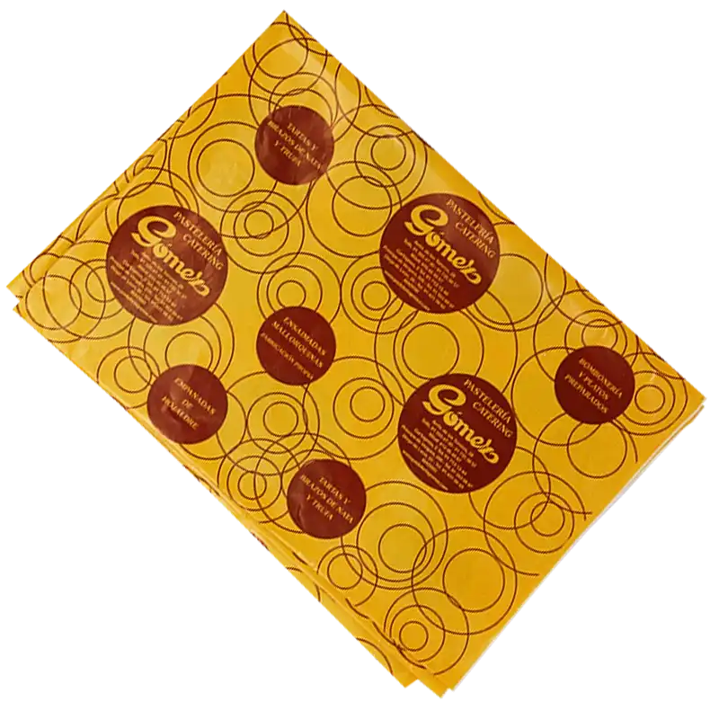 Papel alimentario castelpack personalizado gomez pastisser