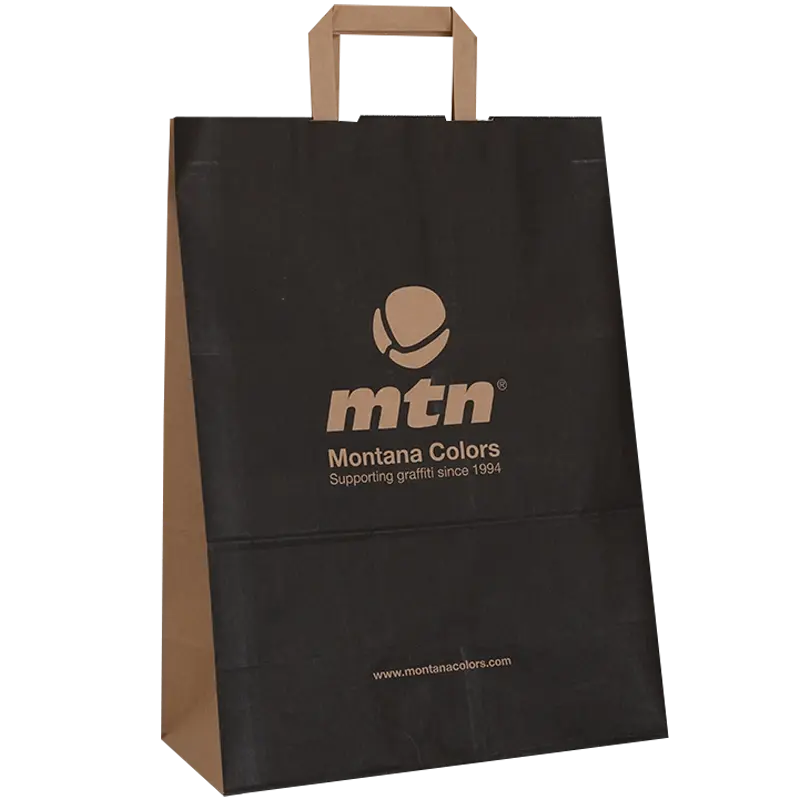 bolsa de papel con asa plana personalizada montana colors mtn por castelpack